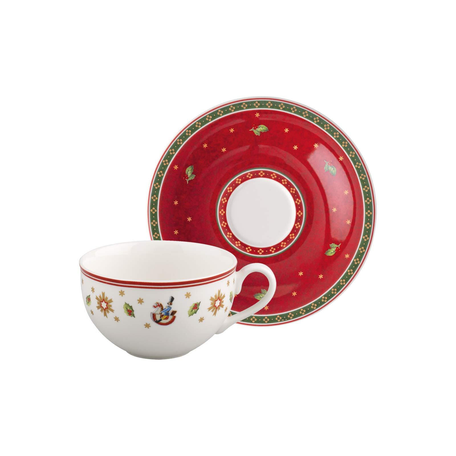 KAFFEETASSE MIT UNTERTASSE Toy's Delight rot 170 ml 2er Set - Rot, Keramik (16.7/8/16.7cm) - Villeroy & Boch