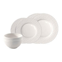 BASIC-SET Manufacture Ice weiß 6er Set - Weiß, Keramik (1/1/1cm) - Villeroy & Boch