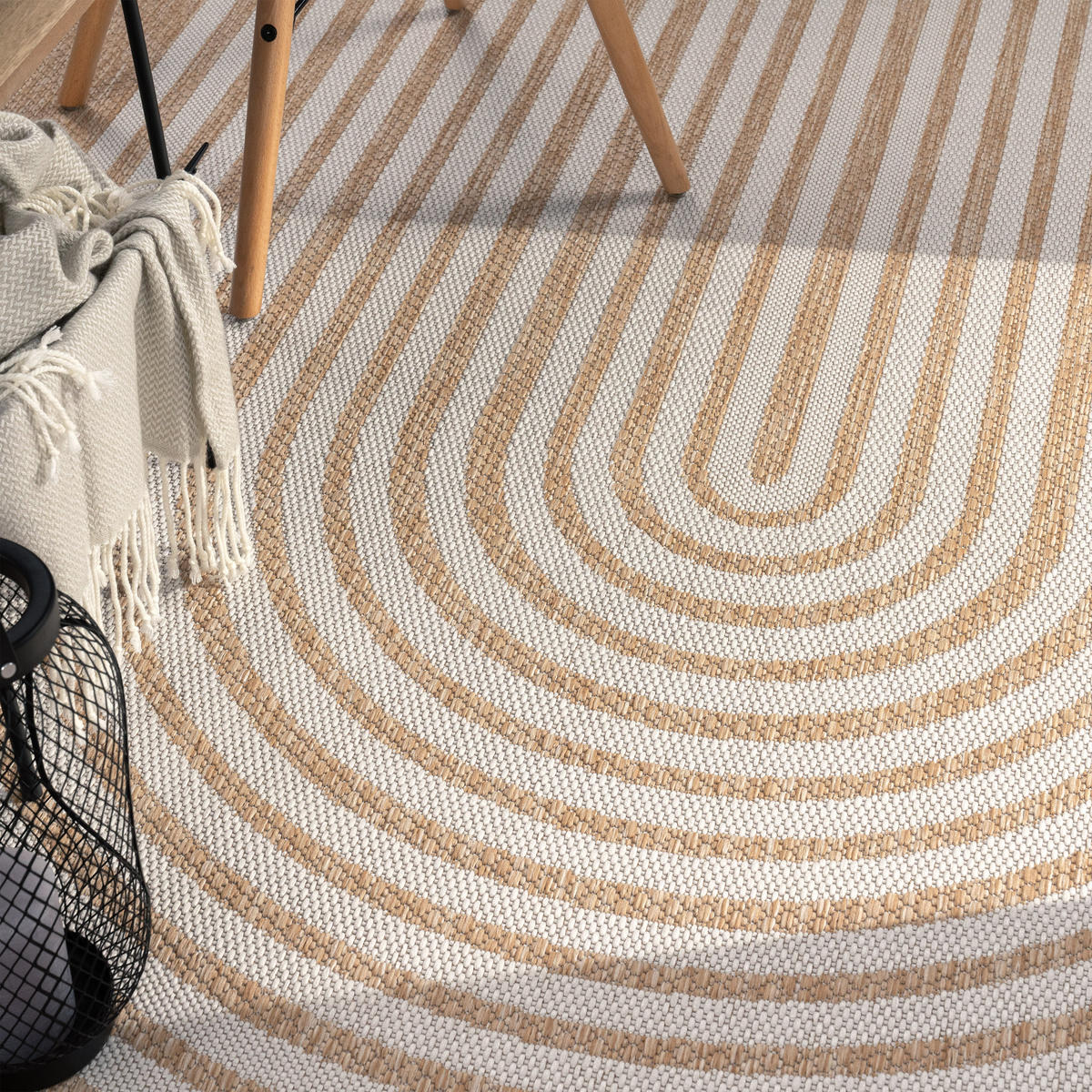 OUTDOORTEPPICH 60/100 cm Illusion 328 - Beige, Textil (60/100cm) - Paco Home