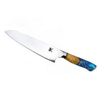 KÜCHENMESSER DUMA silber Damaststahl - Silberfarben, Metall (34cm) - KAWOLA