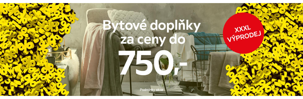 Bytové doplňky teď za výprodejové ceny