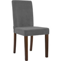 ESSZIMMERSTUHL Cord Grau - Grau, Holz/Textil (41/91/47cm) - CLP