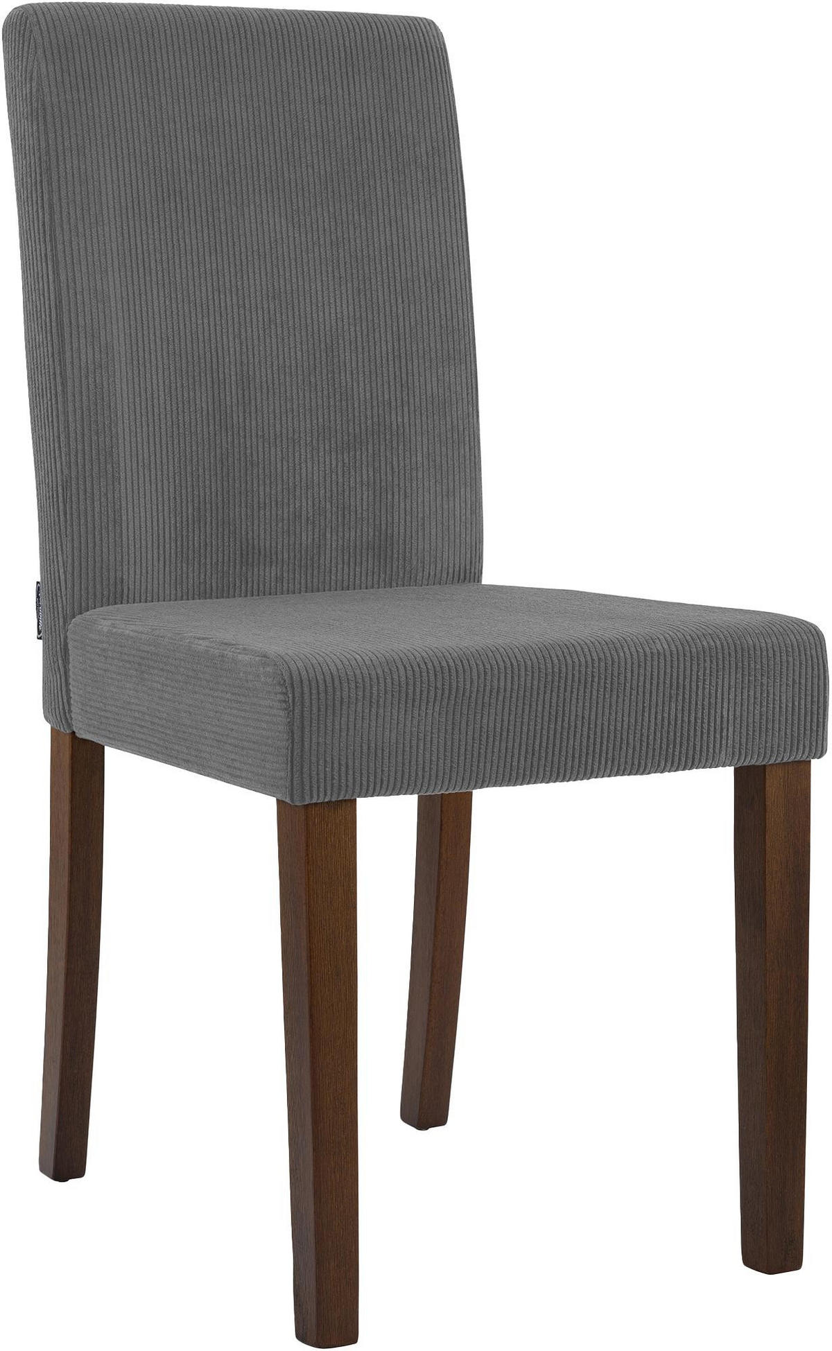 ESSZIMMERSTUHL Cord Grau - Grau, Holz/Textil (41/91/47cm) - CLP
