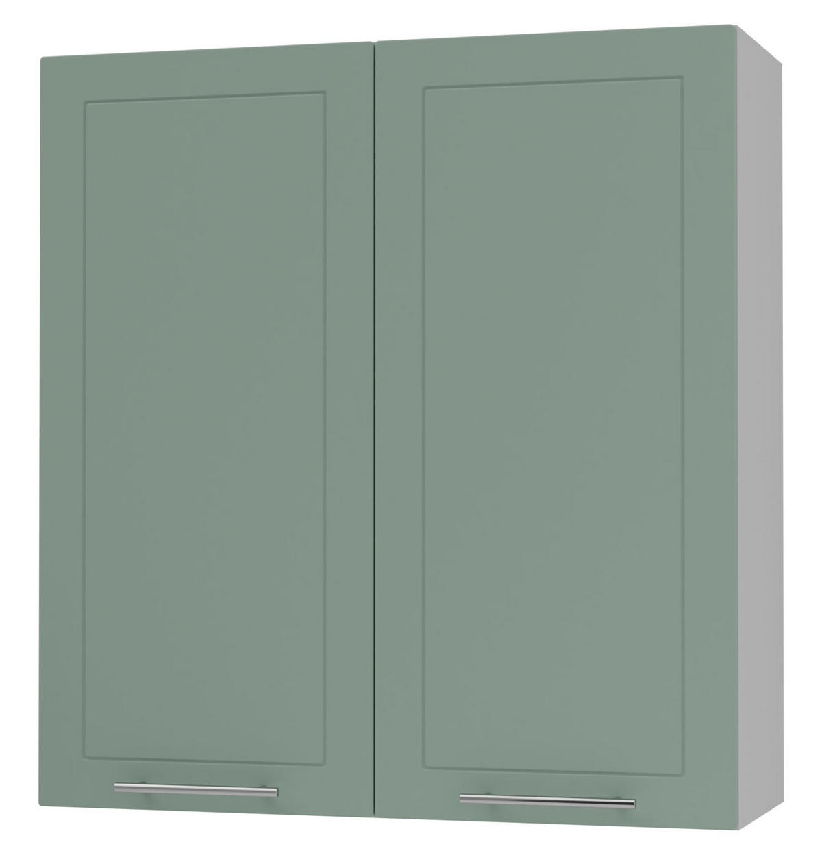 KÜCHENHÄNGESCHRANK Kvantum W4/90 Mint Matt / Grau Matt 90 / 32,5 / 96cm - Grau/Mintgrün, Holz/Holzwerkstoff (90/96/32.5cm) - Feldmann-Wohnen