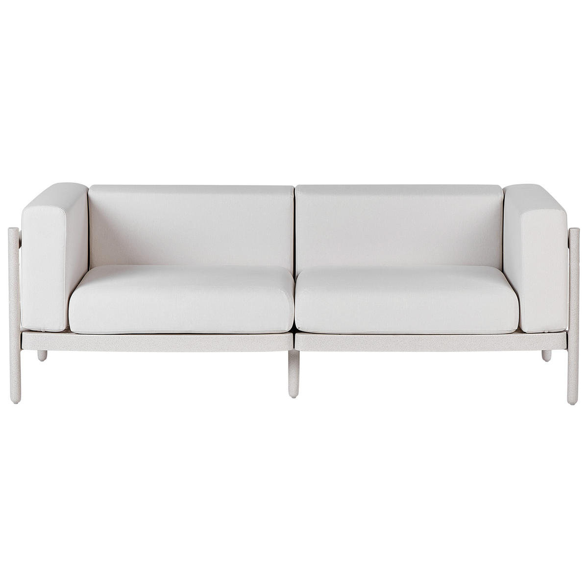GARTENSOFA 2-Sitzer Beige Ferretti - Beige, Kunststoff (187/68/73cm) - Beliani