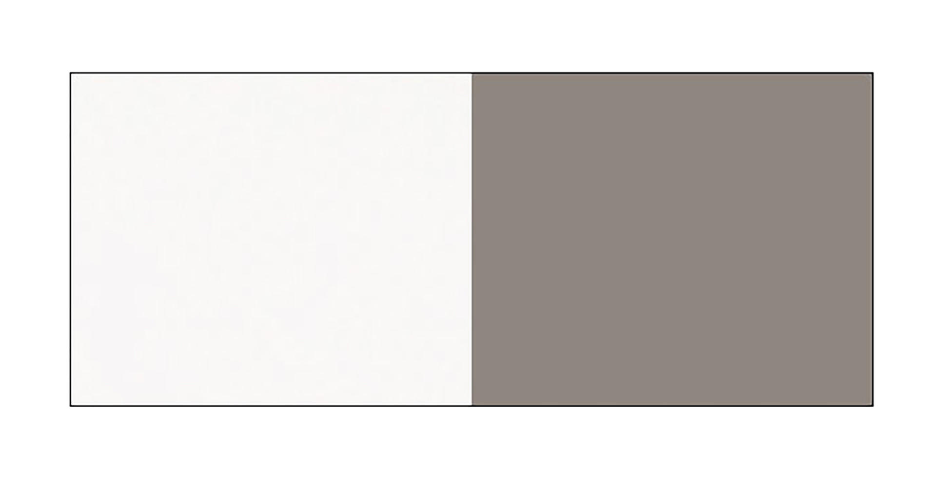 KÜCHENUNTERSCHRANK Bonn Stone Grey Matt / Weiß Matt 45 / 50 / 82cm - Graubraun/Weiß, Holz/Holzwerkstoff (45/82/50cm) - Feldmann-Wohnen
