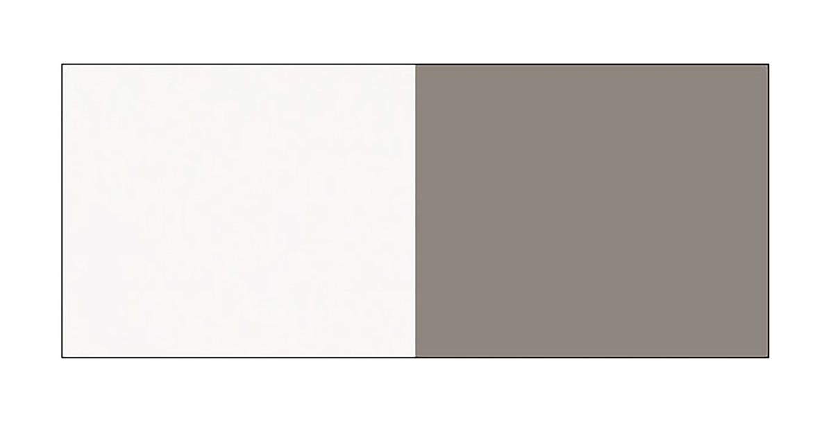 APOTHEKERSCHRANK Bonn D1D/40 Stone Grey Matt / Weiß 40 / 50 / 82cm - Graubraun/Weiß, Holz/Holzwerkstoff (40/82/50cm) - Feldmann-Wohnen