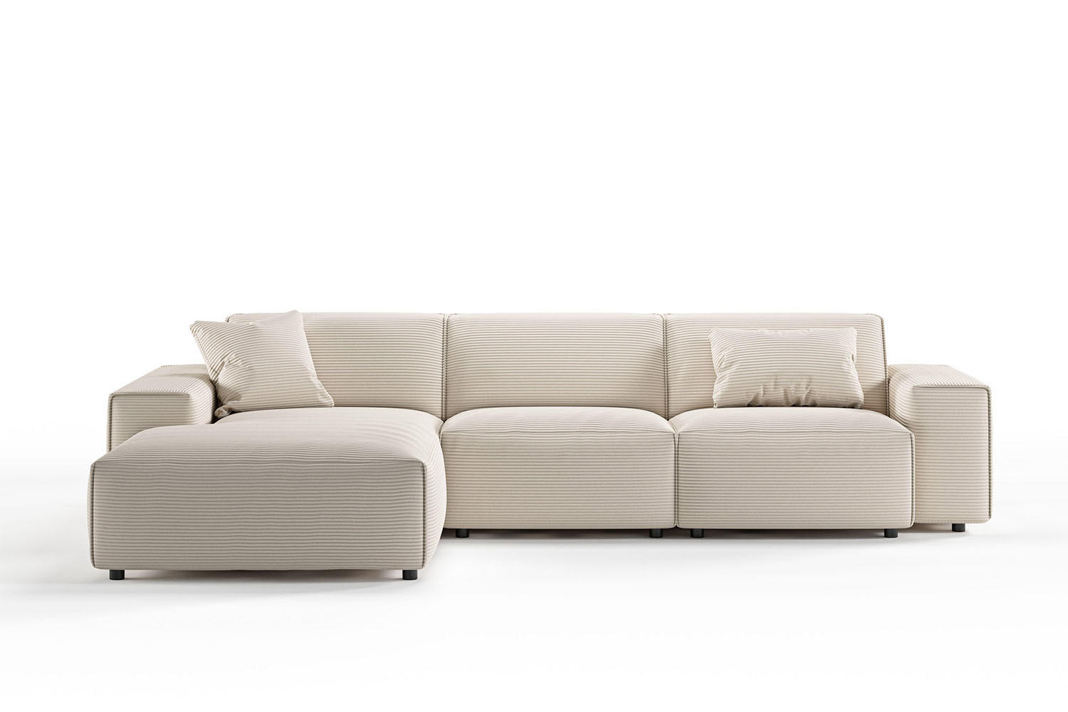 Kawola Ecksofa Creme 299x189 cm