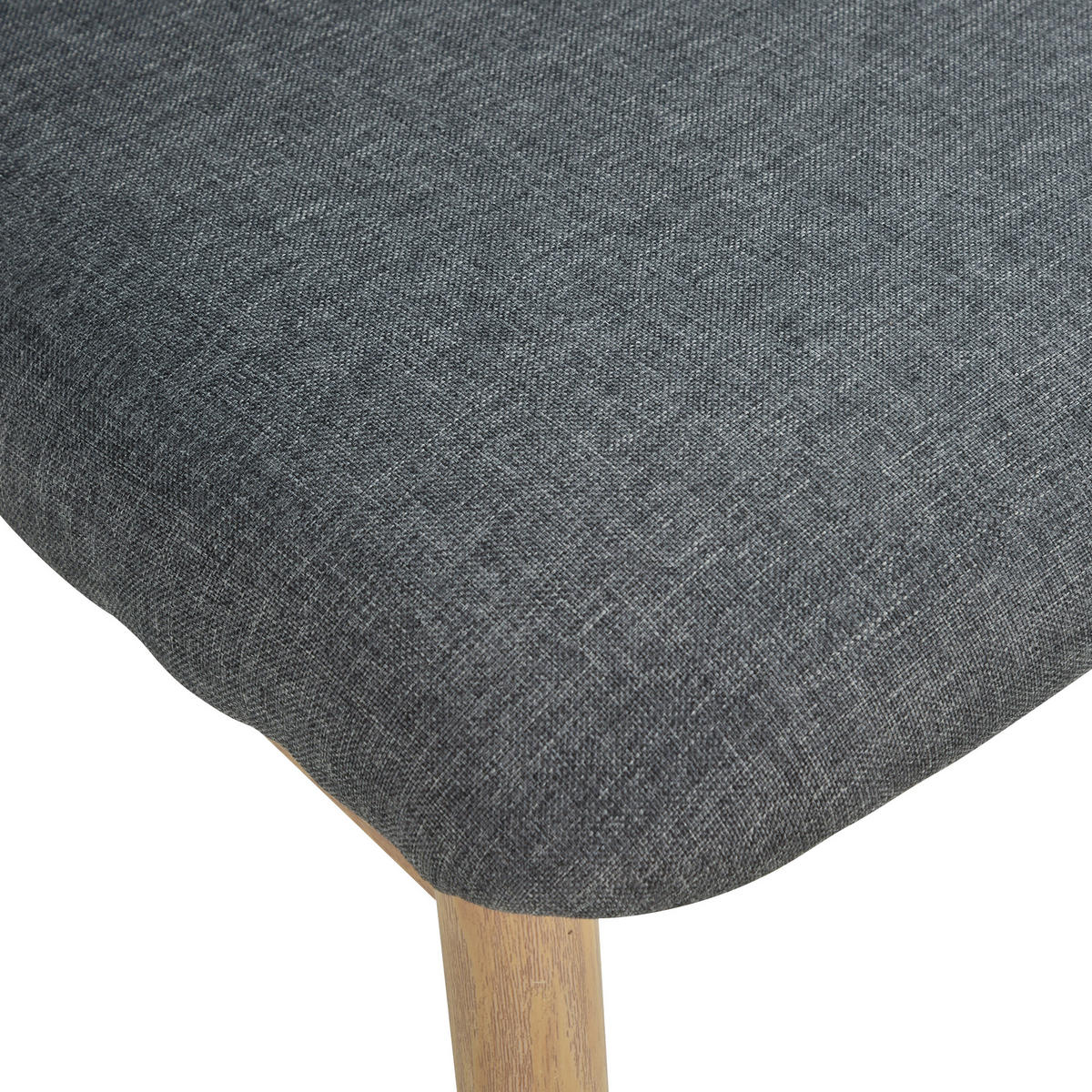 ESSZIMMERSTÜHLE 2er-Set DE-13174 Leinenbezug Grau - Grau, Holz (58/85/50cm) - ComfortXL