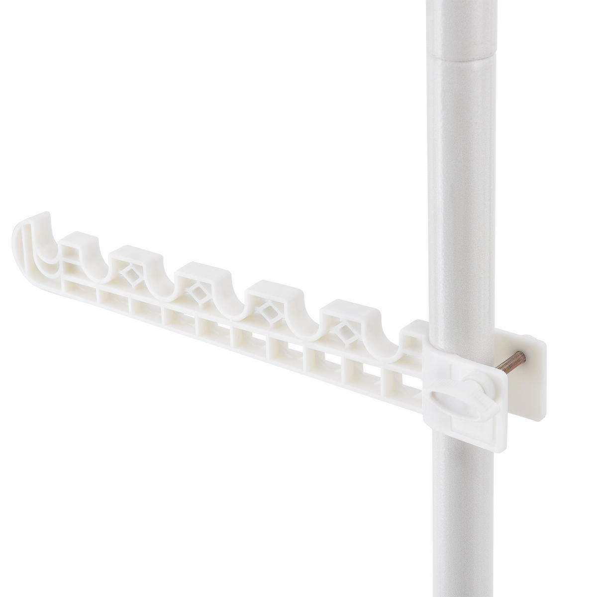 TELESKOPGARDEROBE - Weiß, Metall (30/305/1cm) - [en.casa]