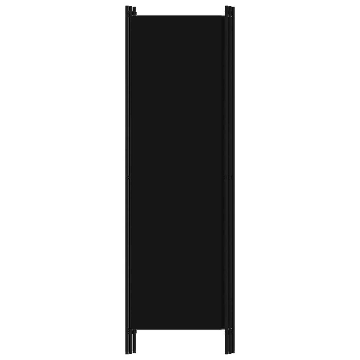RAUMETEILER 3-teilig Schwarz 150/180 Cm - Schwarz, Textil (180/0.1/150cm) - vidaXL