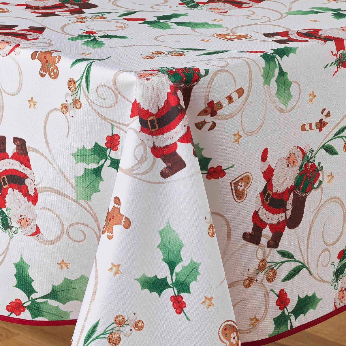 WEIHNACHTSTISCHDECKE gemustert Noel 150 x 300 cm 300/150/2 cm - Rot, Textil (300/150/2cm) - Douceur d´intérieur