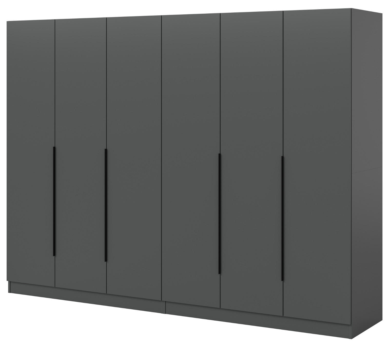 Inn.Furn Kleiderschrank Grau 240x181x52 cm
