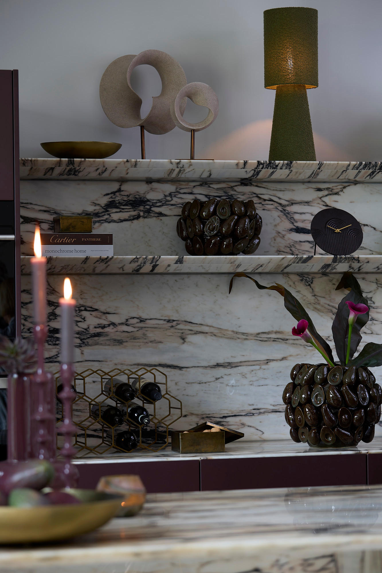 VASE Avocado Braun Ø31,5/23 cm - Braun, Keramik (23cm) - Light & Living