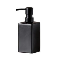 SEIFENSPENDER Keramik matt schwarz 400 ml - Schwarz, Keramik (6.8/17.5/6.8cm)