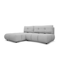 ECKSOFA Milorya Silberfarben - Silberfarben, Textil (230/90/170cm) - Pillovely