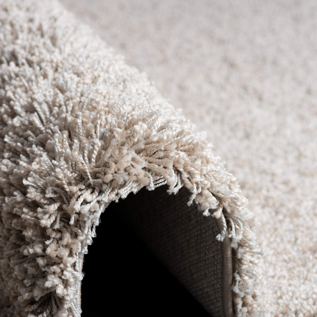 HOCHFLOR LANGFLOR SHAGGY TEPPICH LUXURY - Champagner, Textil (140/200cm) - Pergamon