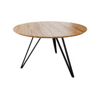 ESSTISCH DREAM - Eichefarben/Beige, Holz/Metall (100/100/77cm) - SAM