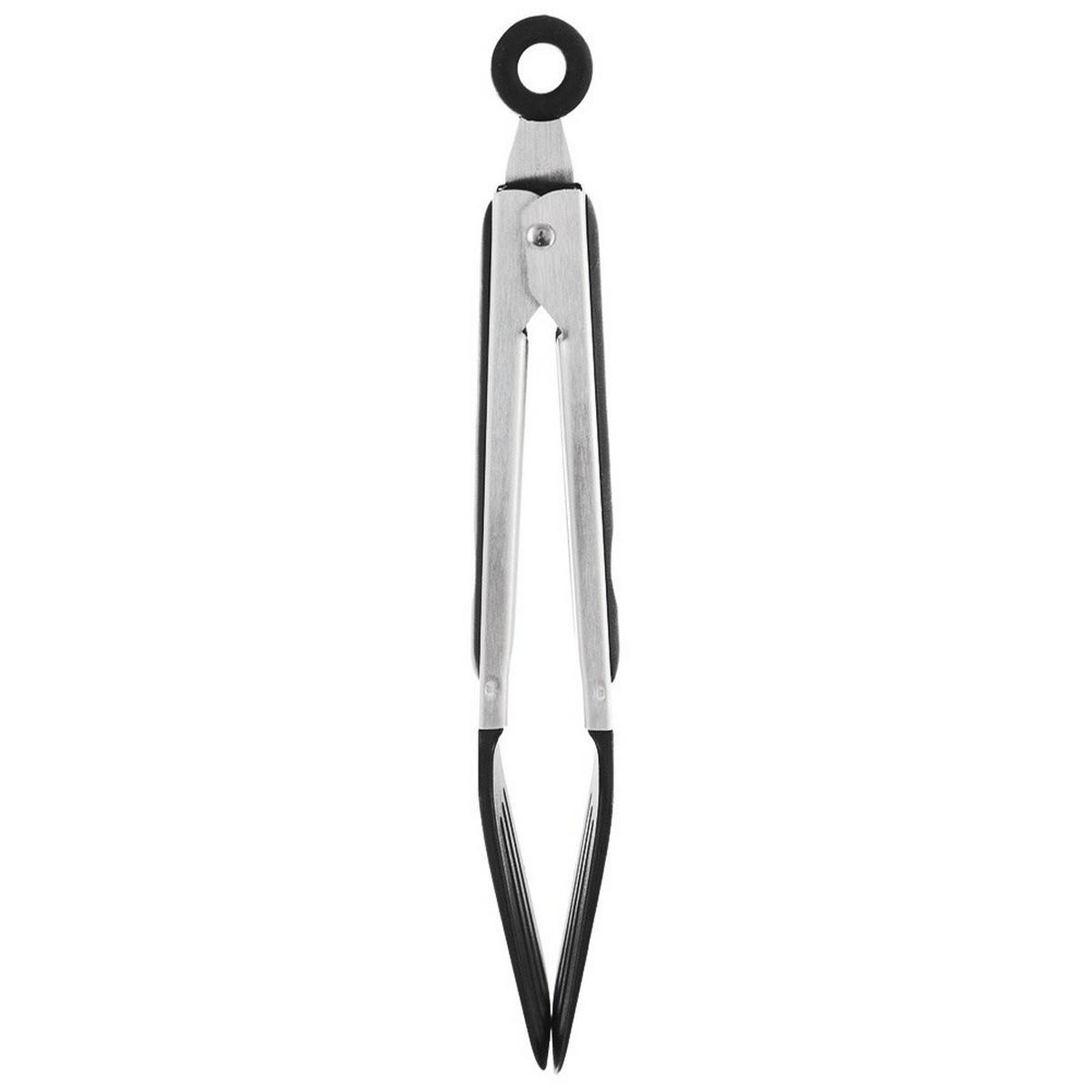 KÜCHENZANGE Stahl 26 cm - Silberfarben, Metall - Orion 
