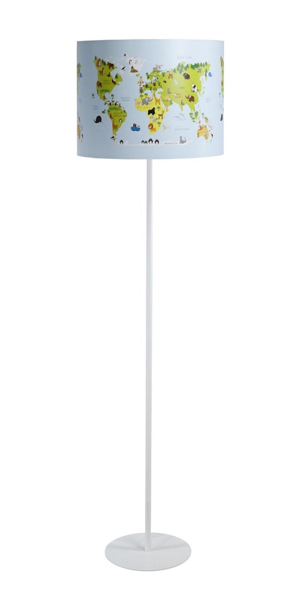 STEHLAMPE Bunt 40/30 cm - Multicolor/Weiß, Kunststoff (30/3.8/30cm) - ONZENO