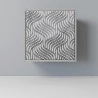 SIDEBOARD CONCRETE MOVEMENT, Grau, 57,5x42x57,5 cm, Ohne Füße - Multicolor/Grau, Holzwerkstoff (57.5/57.5/42cm) - SpaceRebels