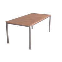 GARTEN-SITZGRUPPE Paul 5-teilig Tisch Hochlehner Braun Gartenmöbel-Set - Silberfarben, Holz - DELUKE