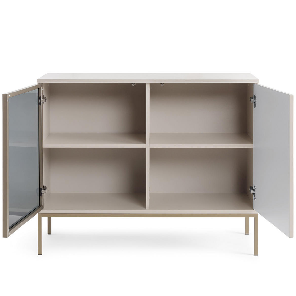 KOMMODE FONTE, Cremefarbig - Creme, Holzwerkstoff (104/83/39cm) - KONSIMO®