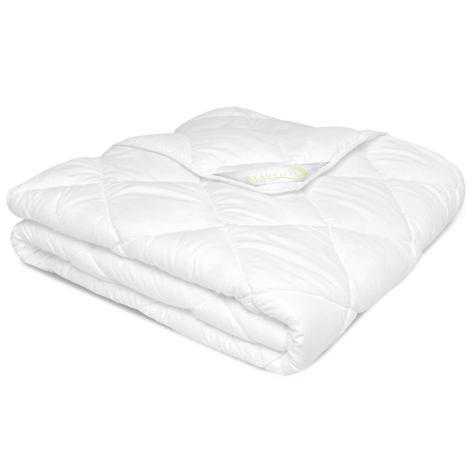 BETTDECKE BeauNuit MD 155/220 cm Mono - Weiß, Textil (155/200cm) - Beautissu 
