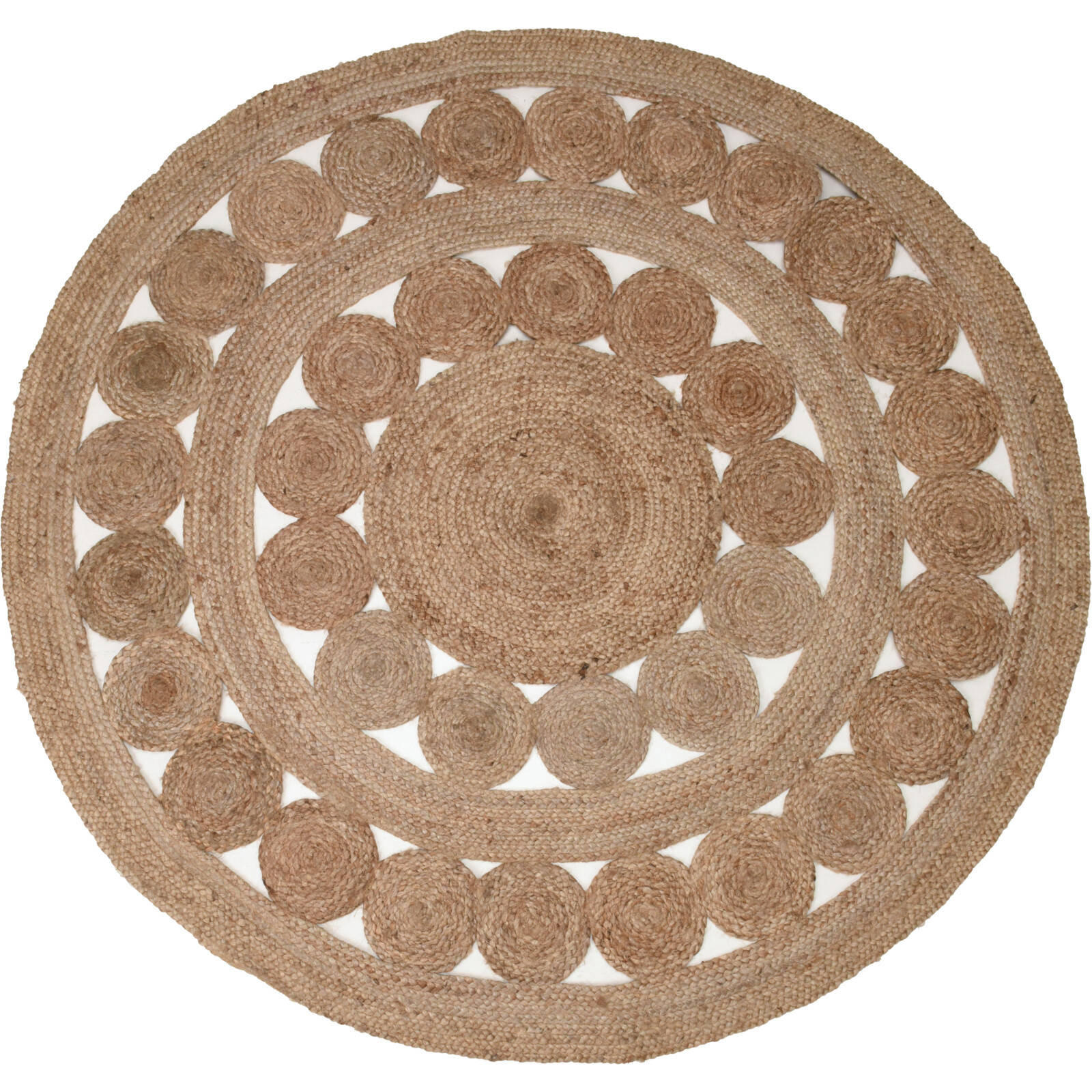 Home Styling Collection Juteteppich Braun 150x150 cm