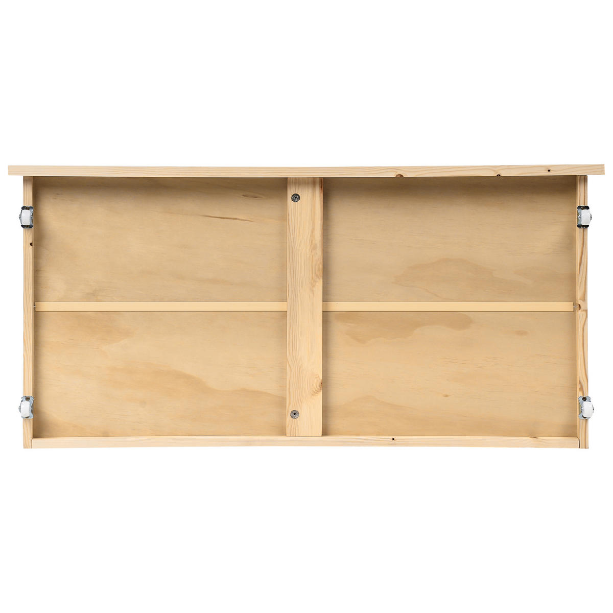 BETTSCHUBLADE 2er set Heller Holzfarbton Cronat - Hellbraun, Holz - Beliani
