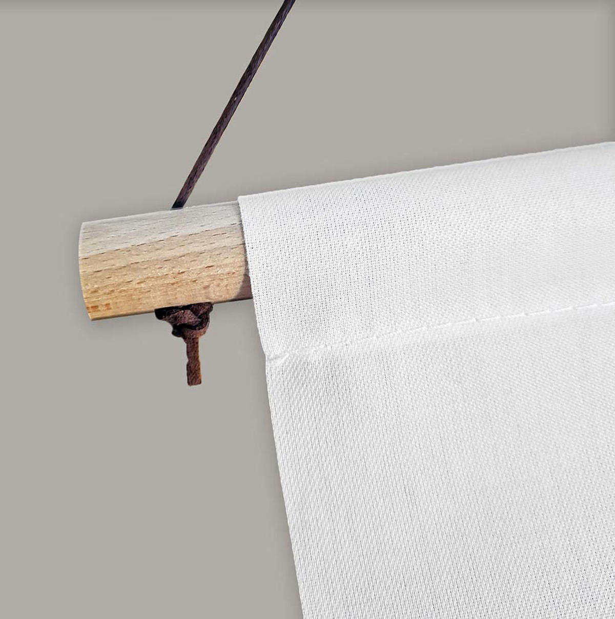 POSTER aus Stoff 60x120 cm Spruch Weihnachten - Weiß, Textil (60/120/2cm) - artissimo