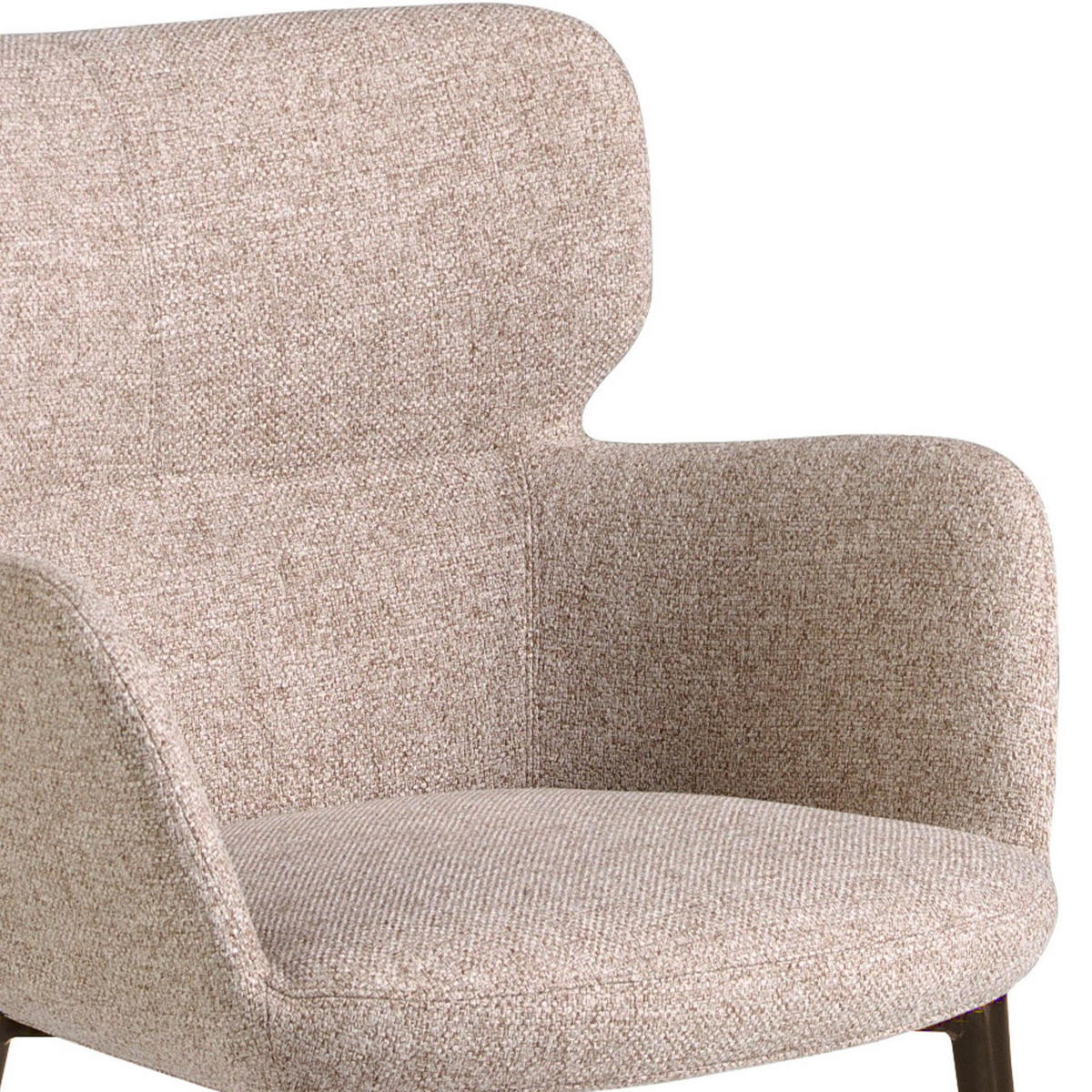 STUHL Brauner marmorierter Stoffstuhl 58/59/80 cm - Braun, Textil (58/80/59cm) - ANGEL CERDA