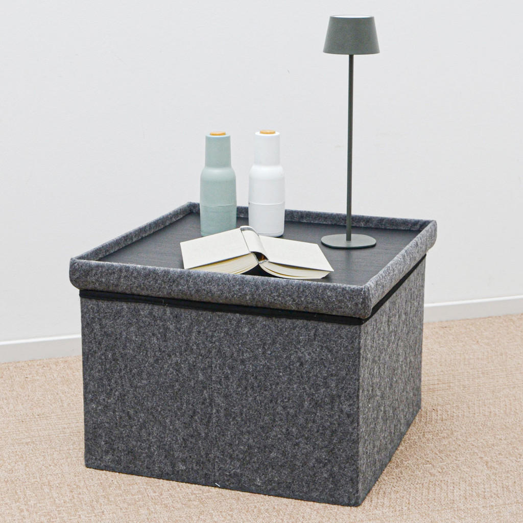 Thumbnail - Dunedesign Beistelltisch, Grau, Kunststoff, 56x40x56 cm, Wohnzimmer, Wohnzimmertische, Beistelltische