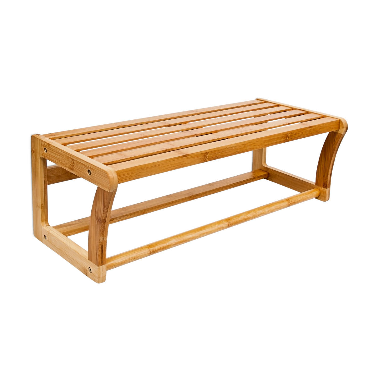 WANDREGAL - Hellbraun, Holz (60/20/25cm) - Relaxdays