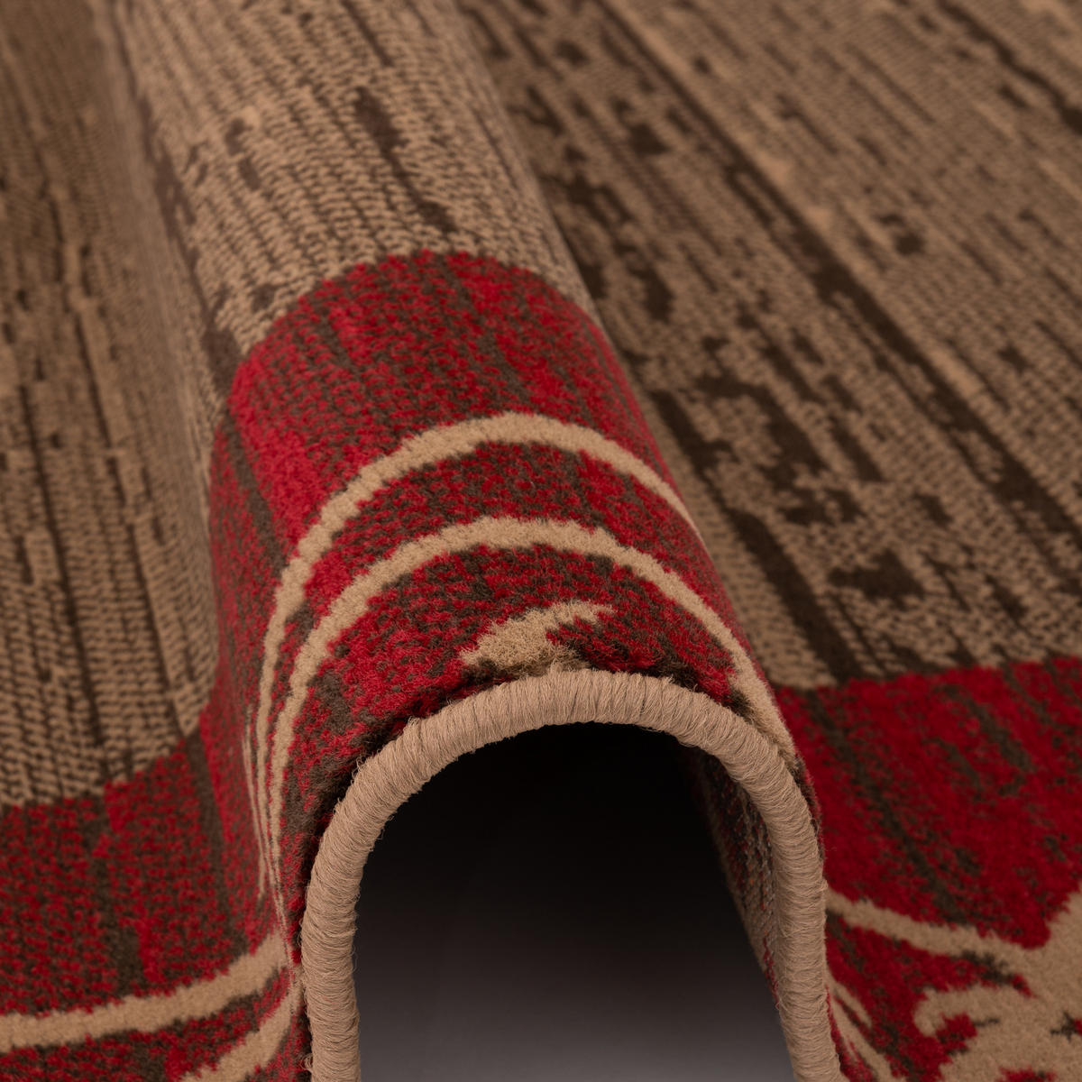 DESIGNER TEPPICH SAMBA MODERN BORDÜRE - Rot, Textil (120/170cm) - Pergamon