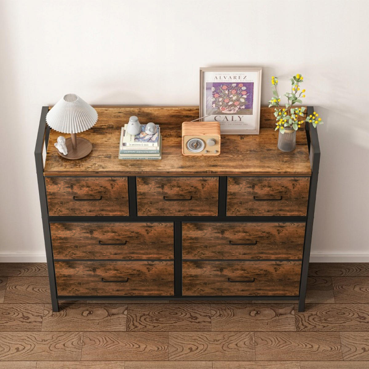 KOMMODE, braun 98/28.5/85 cm - Braun, Holzwerkstoff (98/85/28.5cm)