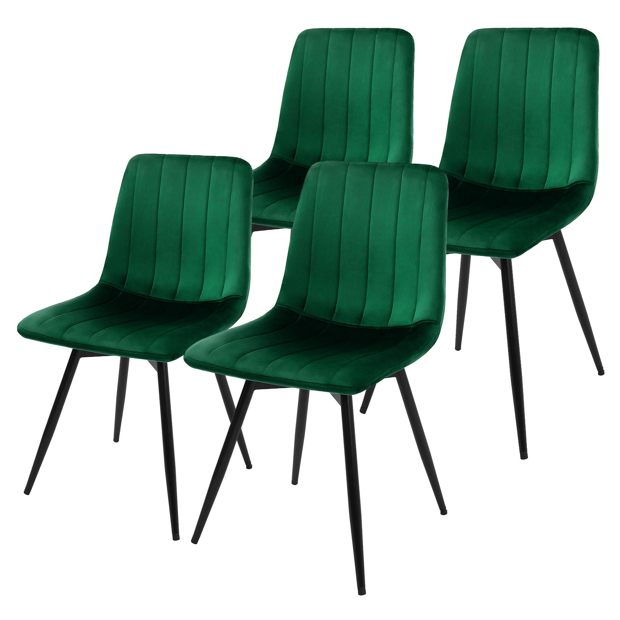 Ml-Design Esszimmerstühle Dunkelgrün 43x81x52 cm