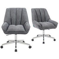 BÜROSTUHL Mika-Megan - Chromfarben/Grau, Textil/Metall (60/85/68cm) - DUBI Möbel