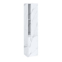 HÄNGESCHRANK Marmor Weiß Dekor - Weiß/Grau, Holzwerkstoff (33/160/28cm) - MCW