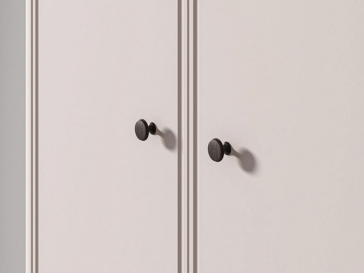 KLEIDERSCHRANK Vilavio Kaschmir/Eicheoptik, 92 cm - Taupe/Dunkelbraun, Holzwerkstoff/Metall (91.6/191.5/53cm) - Selsey