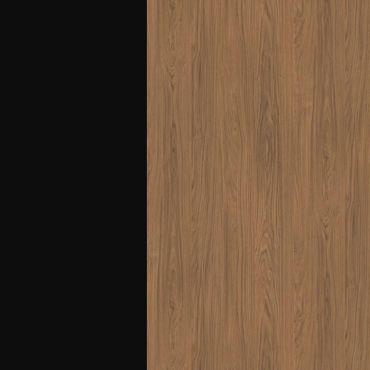 KÜCHENZEILE Casella 15-teilig Schwarz / Casella Eiche Natur braun - Dunkelbraun/Schwarz, Holzwerkstoff/Metall (360/207/270cm) - Feldmann-Wohnen