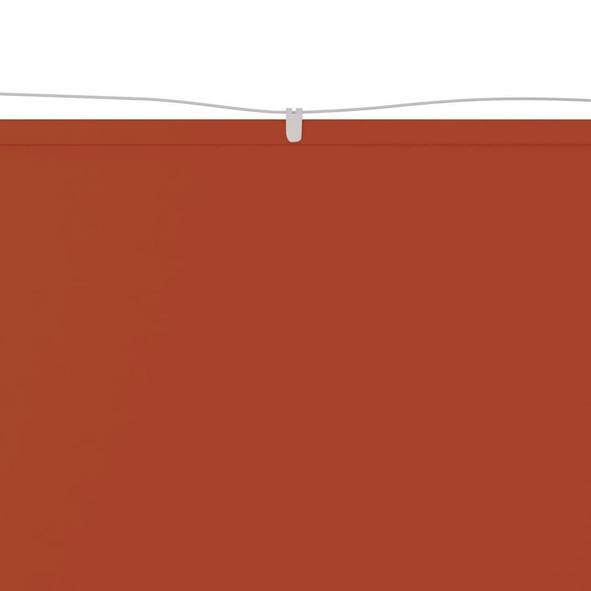 SENKRECHTMARKISE Terrakotta 100x1000 cm Oxford-Gewebe - Rot, Textil (1000/100/1000cm) - furnicato