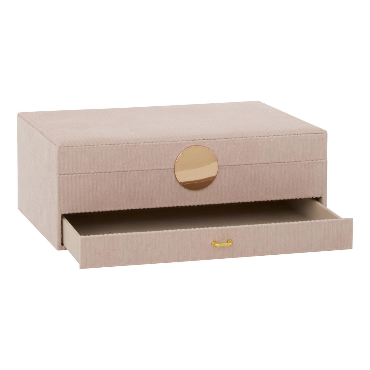 SCHMUCKSCHATULLE Enya 27,5/19/10 cm - Beige, Holzwerkstoff (19/10/27.5cm) - Atmosphera Createur d´interieur