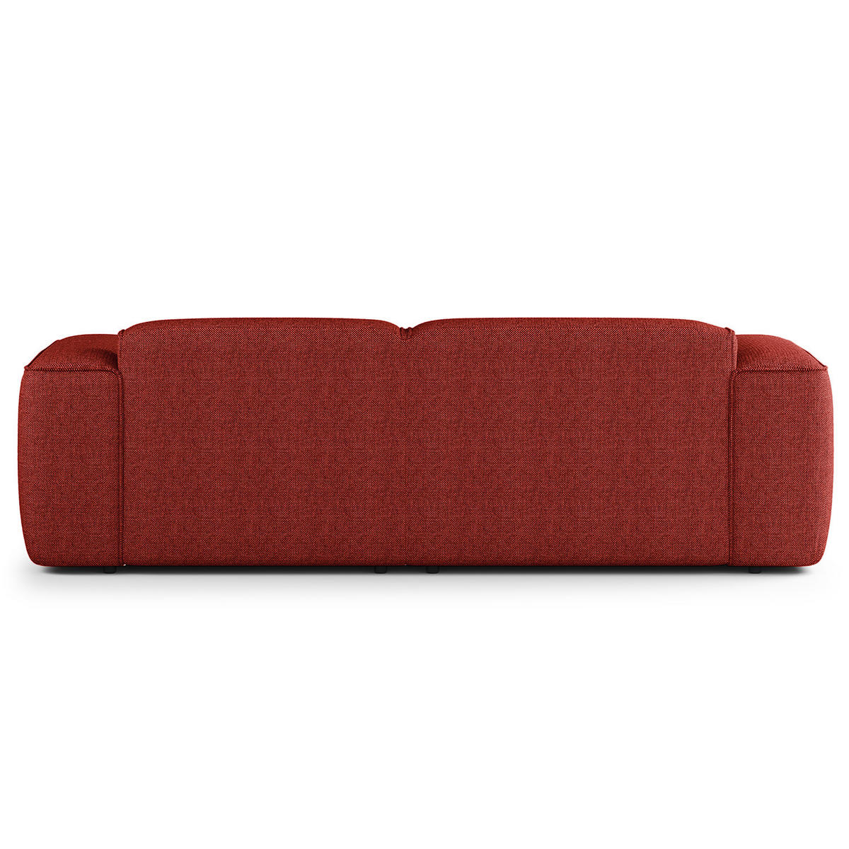 ECKSOFA mit XL-Longchair - Rot/Schwarz, Kunststoff/Textil (260/171cm) - home24