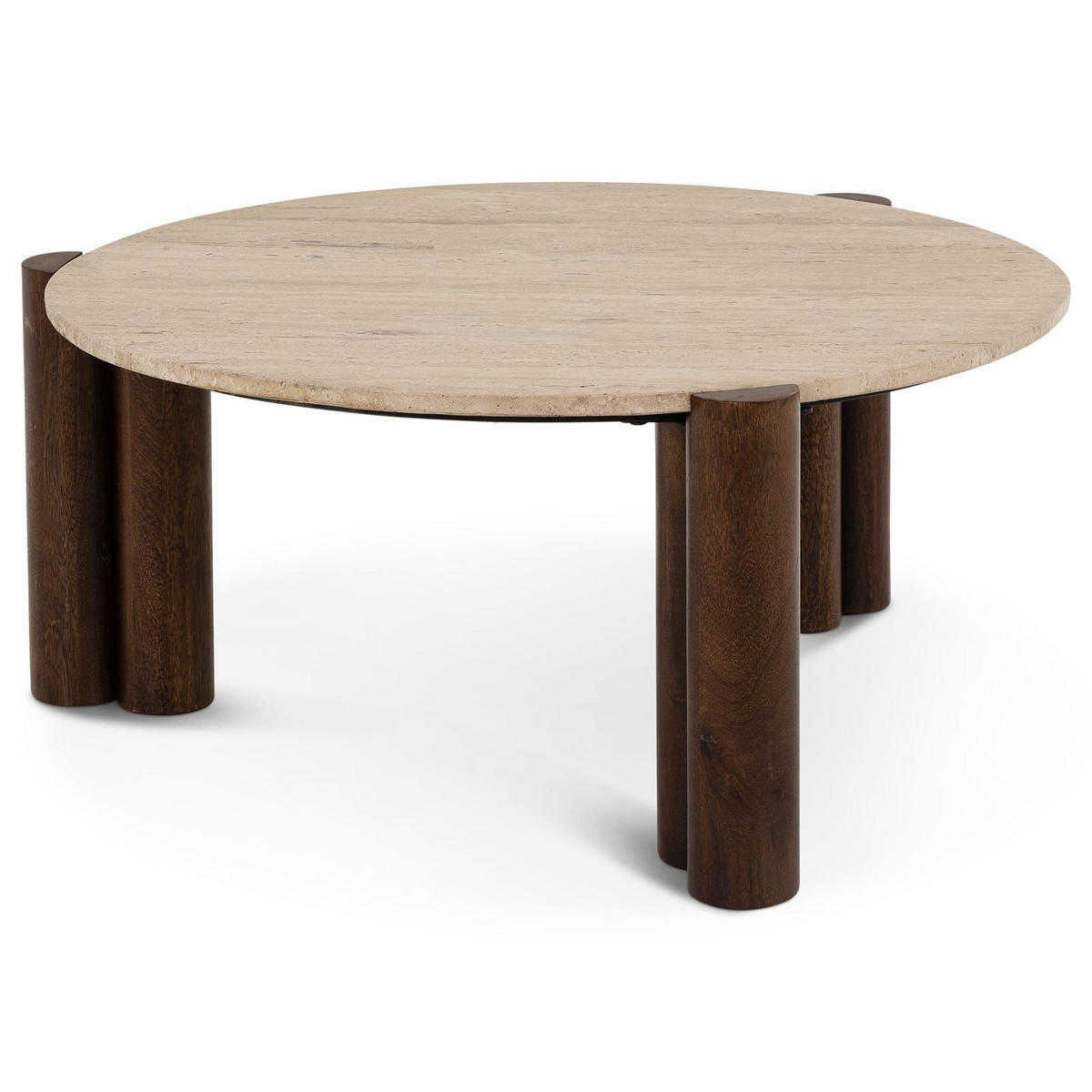 COUCHTISCH TAPTI braun/beige - Beige/Braun, Naturmaterialien/Holz (80/80/35cm) - IDIMEX