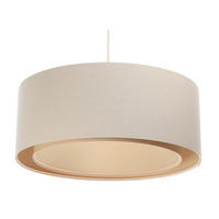 HÄNGELEUCHTE Beige 50/20 cm - Beige, Kunststoff (50/1/20cm) - ONZENO