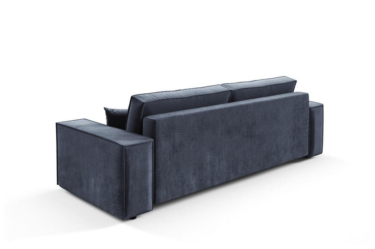 SCHLAFSOFA mit Bettkasten Hellblau - Anthrazit, Textil (255/88/102cm) - Furnisell