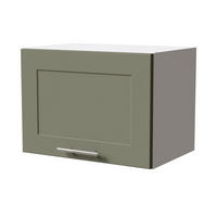 KLAPPHÄNGESCHRANK Oslo W4B/50 Weiß / Reed Green Matt 50 / 32,5 / 36cm - Weiß/Grün, Holz/Holzwerkstoff (50/36/32.5cm) - Feldmann-Wohnen
