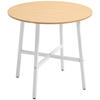 ESSZIMMERTISCH Esstisch Küchentisch für 4 Personen für Esszimmer, Küche, Braun - Naturfarben, Holzwerkstoff/Metall (80/80/76cm) - HOMCOM