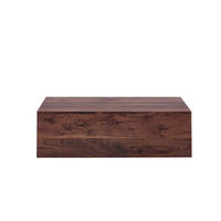 COUCHTISCH 90/50/30 cm ohne Montage, rechteckig in Nussbaum-Optik aus MDF, Walnuss - Walnussfarben, Holzwerkstoff (90/50/30cm) - Redom